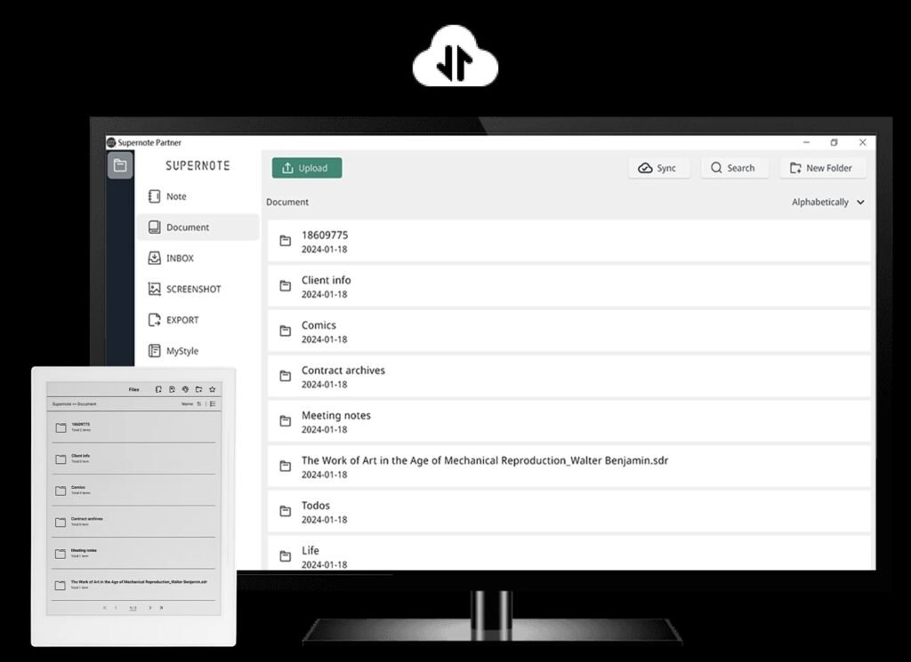 Supernote autoSync